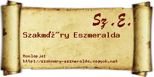Szakmáry Eszmeralda névjegykártya